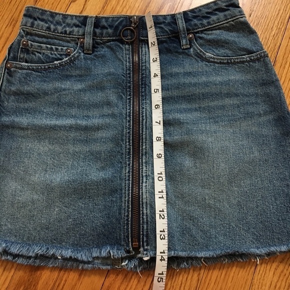 Free People Zip it up Skirt in Copper Blue Size 25/S - Picture 11 of 14